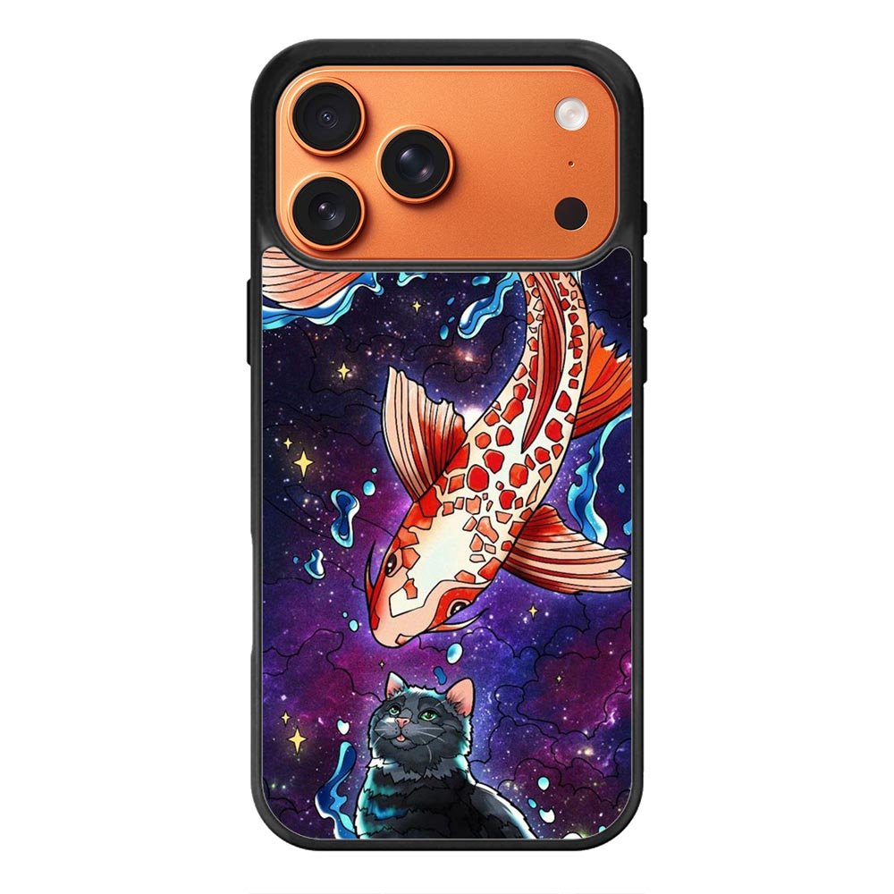 Fish and cat japanese iPhone 17 Pro Max Case OV10855