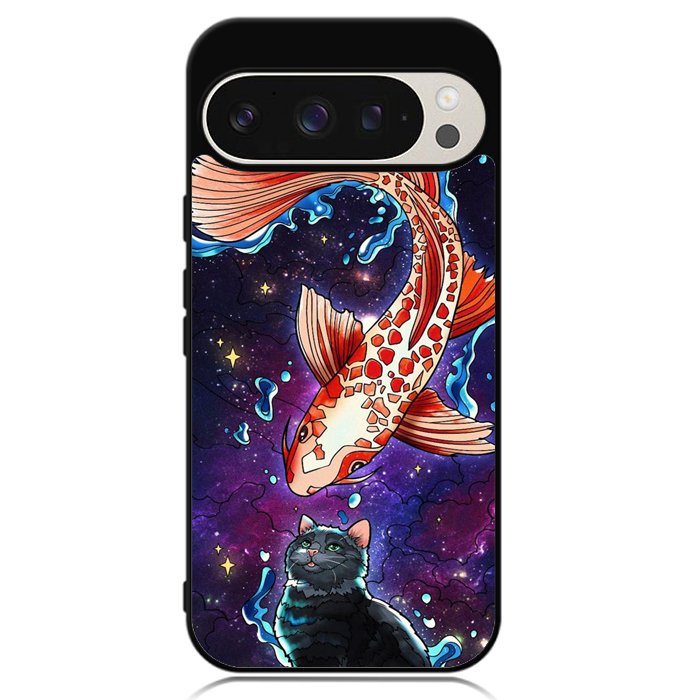 Fish and cat japanese Google Pixel 9 | Pixel 9 Pro Case OV10855
