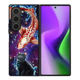 Fish and cat japanese Samsung Galaxy Z Fold 6 5G 2024 Case OV10855