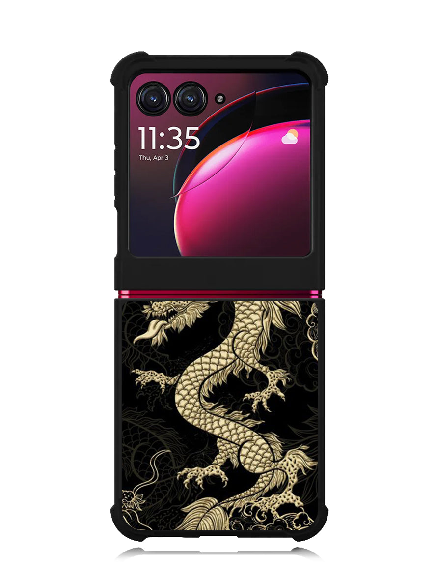 Dragon gold Motorola Moto Razr Plus 2023 , Moto Razr+ 2023 Case OV10932