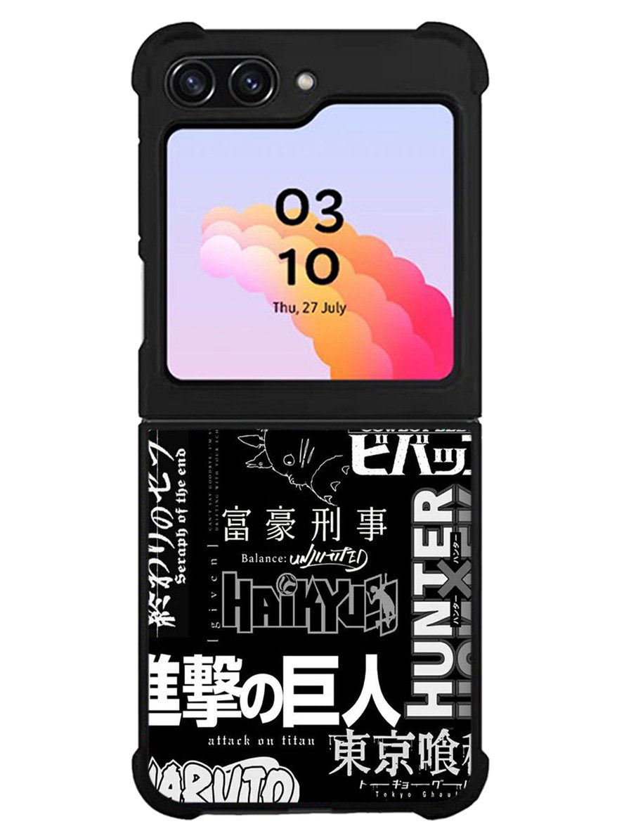 anime pattern Samsung Galaxy Z Flip 5 5G 2023 Case OV10899