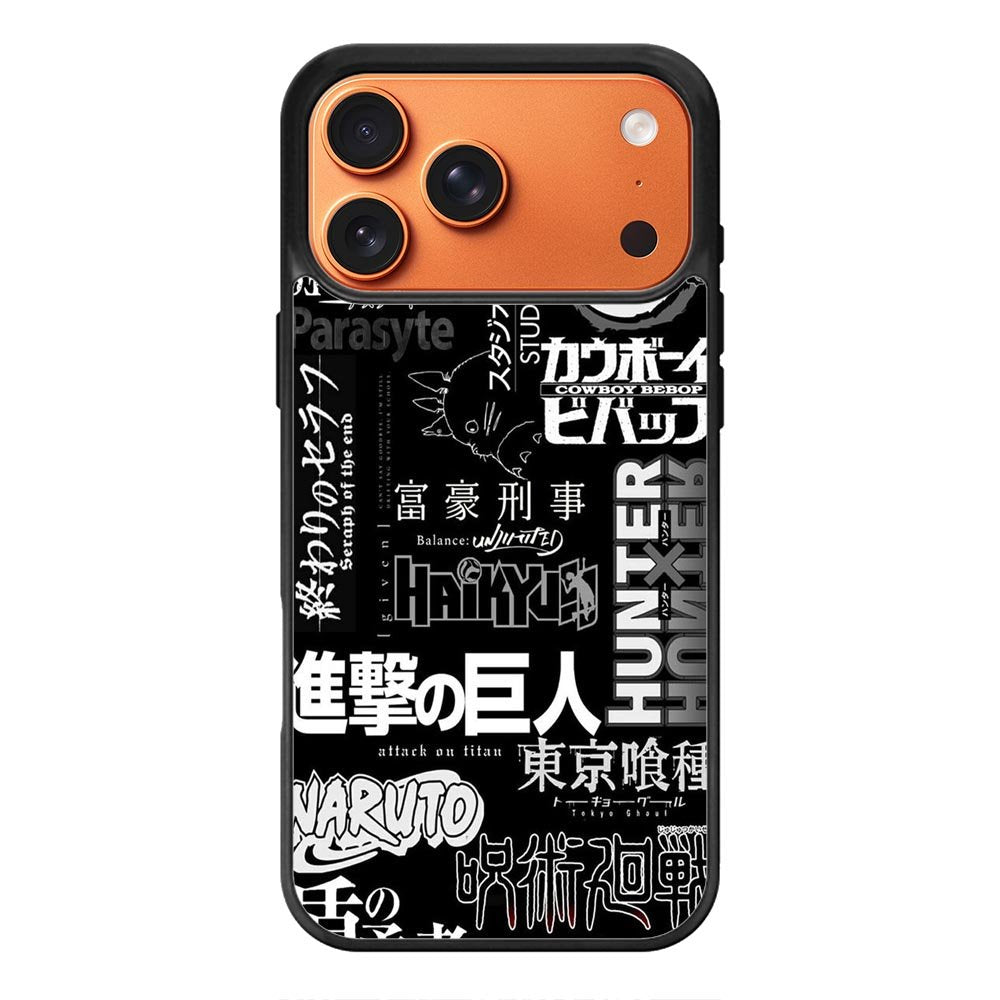anime pattern iPhone 17 Pro Max Case QC10899