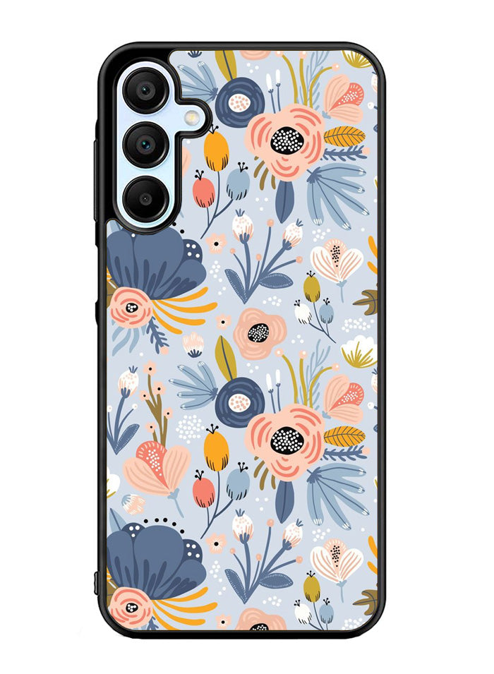 Flower blue Samsung Galaxy A35 5G Case OV10570
