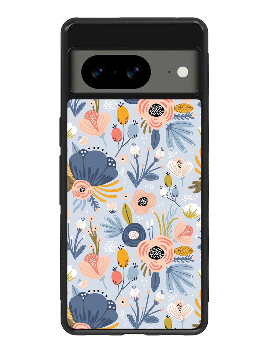 Flower blue Google Pixel 8 Case QC10570