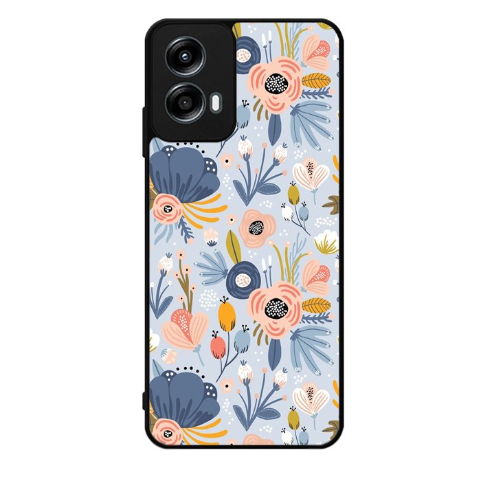 Flower blue Motorola Moto G Play 2024 Case OV10570