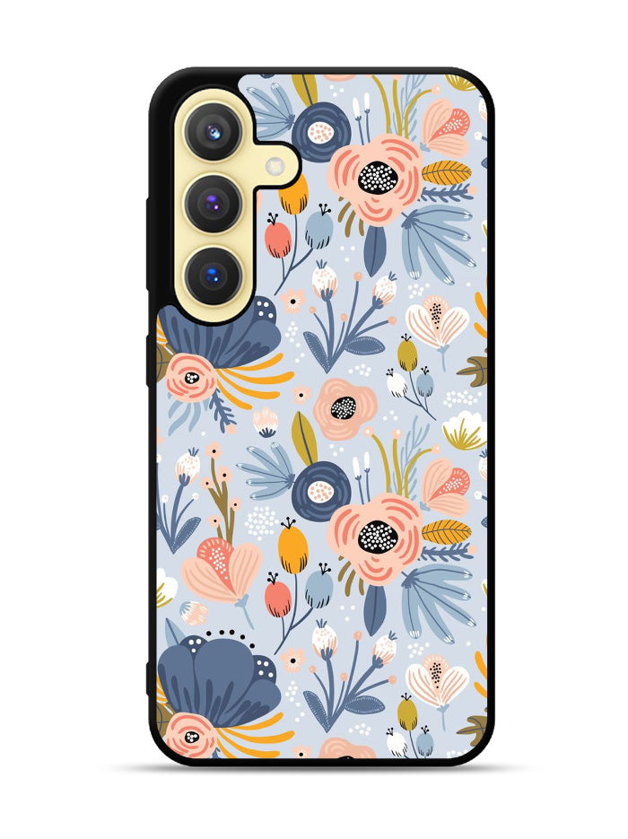 Flower blue Samsung Galaxy S25 Plus 5G , Samsung Galaxy S25+ 5G Case OV10570