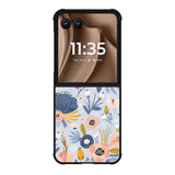 Flower blue Motorola Moto RAZR Plus 2025 Case OV10570