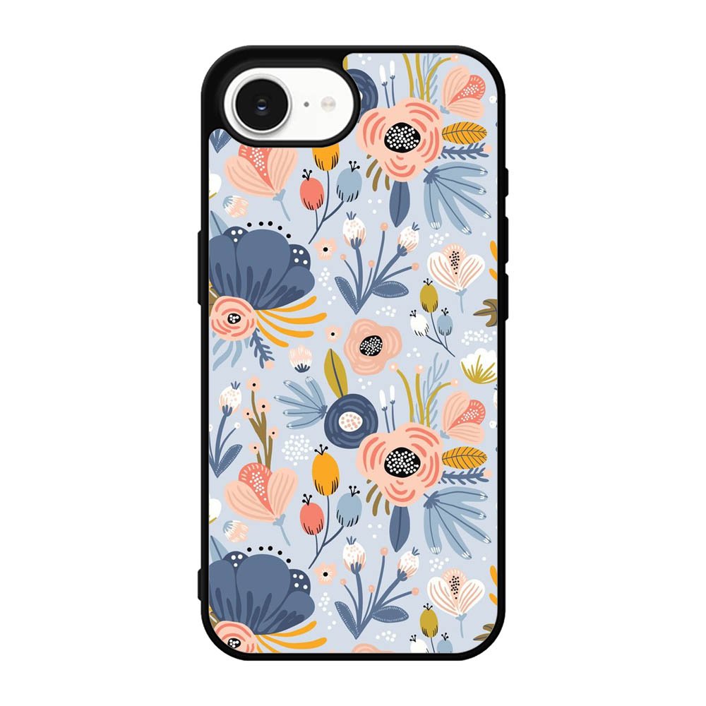 Flower blue iPhone 17e Case OV10570