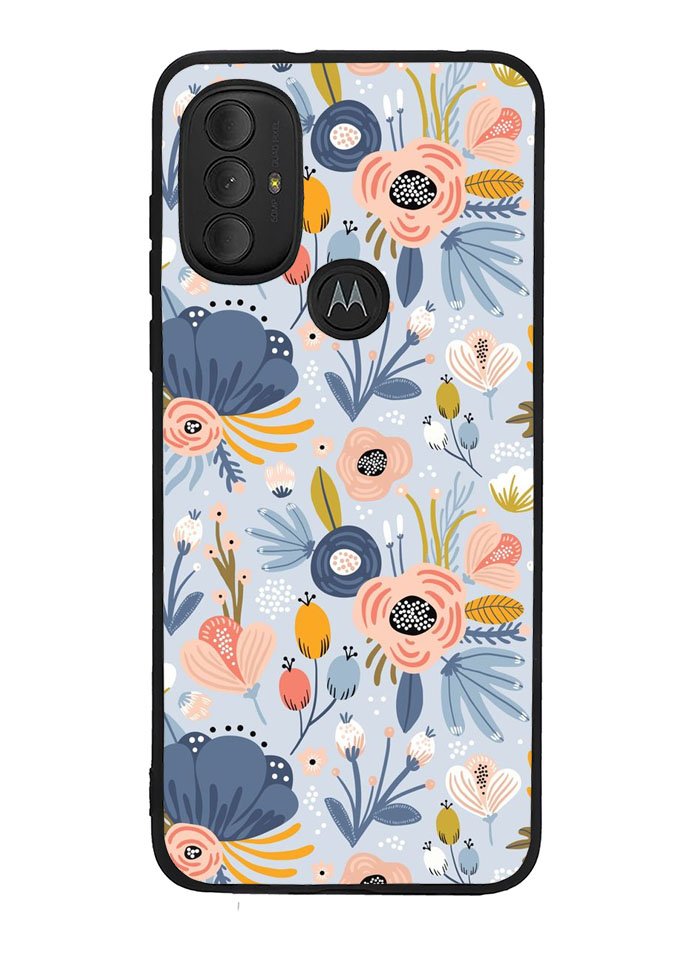 Flower blue Motorola Moto G Pure 2021 , Moto G Power 2022 Case OV10570