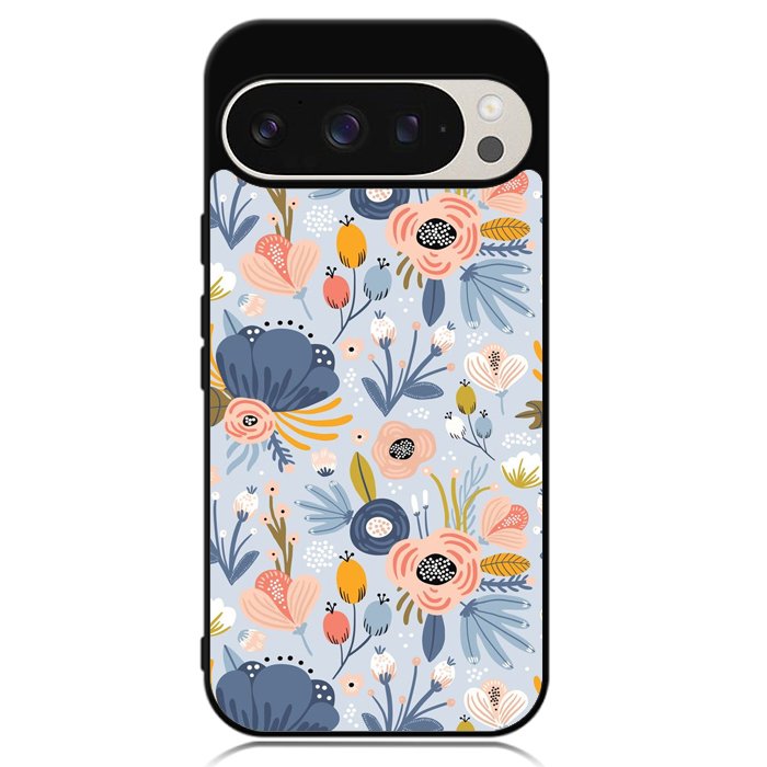 Flower blue Google Pixel 9 | Pixel 9 Pro Case OV10570