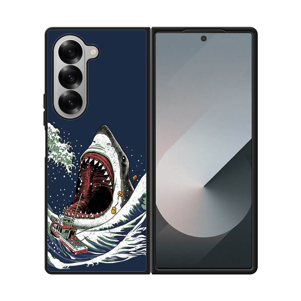 shark japanese wave Samsung Galaxy Z Fold 7 5G Case OV10421