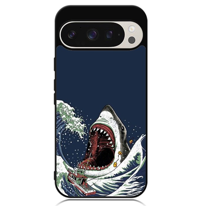shark japanese wave Google Pixel 9 | Pixel 9 Pro Case OV10421