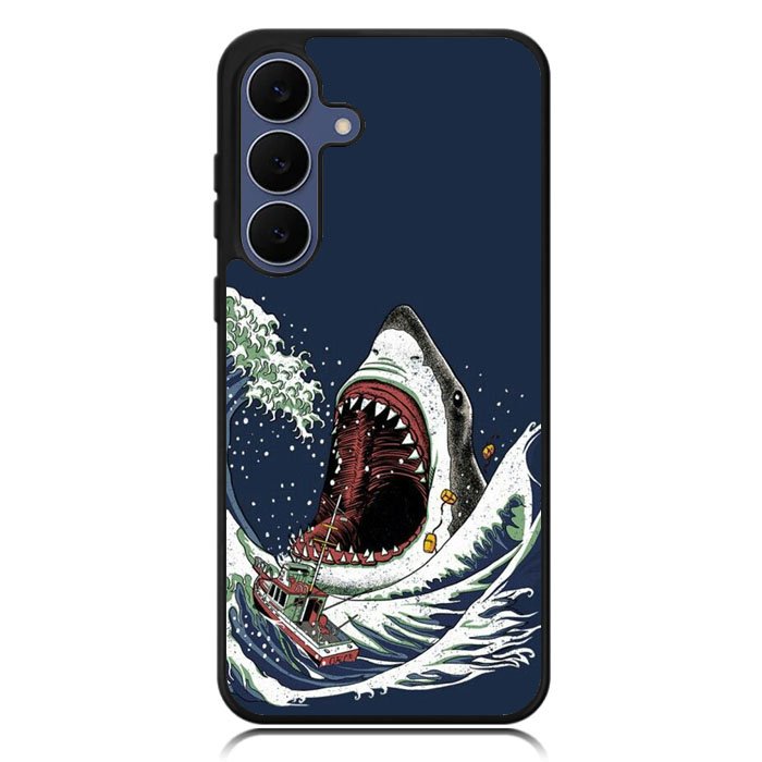 shark japanese wave Samsung Galaxy S25 FE Case OV10421