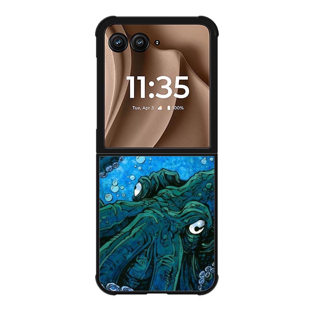 Blue octopus Motorola Moto RAZR Plus 2025 Case OV10657