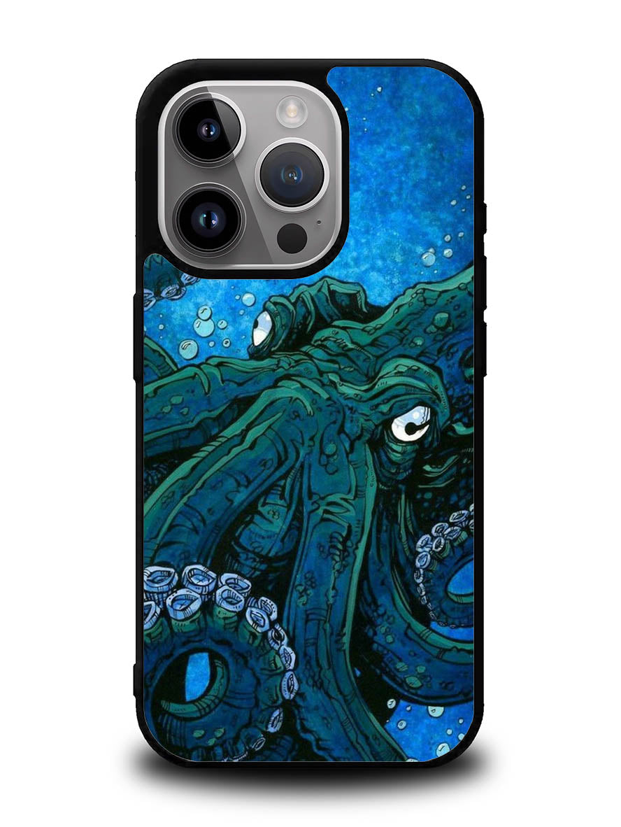 Blue octopus iPhone 16 Pro Max Case QC10657