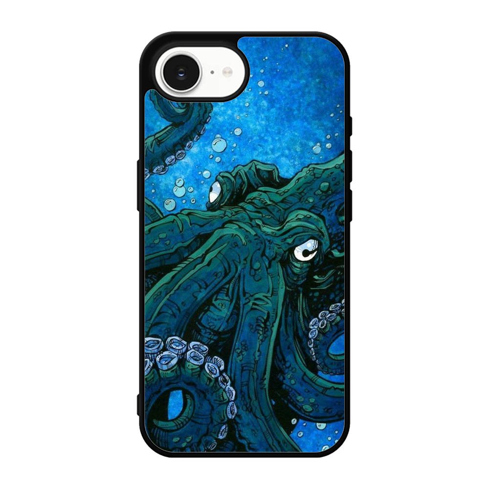 Blue octopus iPhone 17e Case QC10657