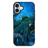 Blue octopus iPhone 16 Case QC10657