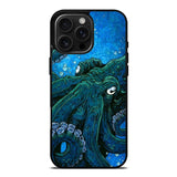 Blue octopus iPhone 16 Pro Case OV10657