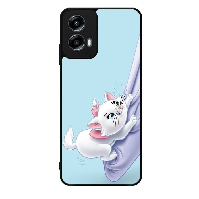 Blue Marie Cat Face Motorola Moto G Play 2024 Case OV10656