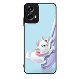 Blue Marie Cat Face Motorola Moto G Play 2024 Case OV10656