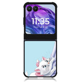 Blue Marie Cat Face Motorola Moto Razr Plus 2024 , Moto Razr+ 2024 Case OV10656