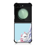 Blue Marie Cat Face Samsung Galaxy Z Flip 6 5G 2024 Case OV10656