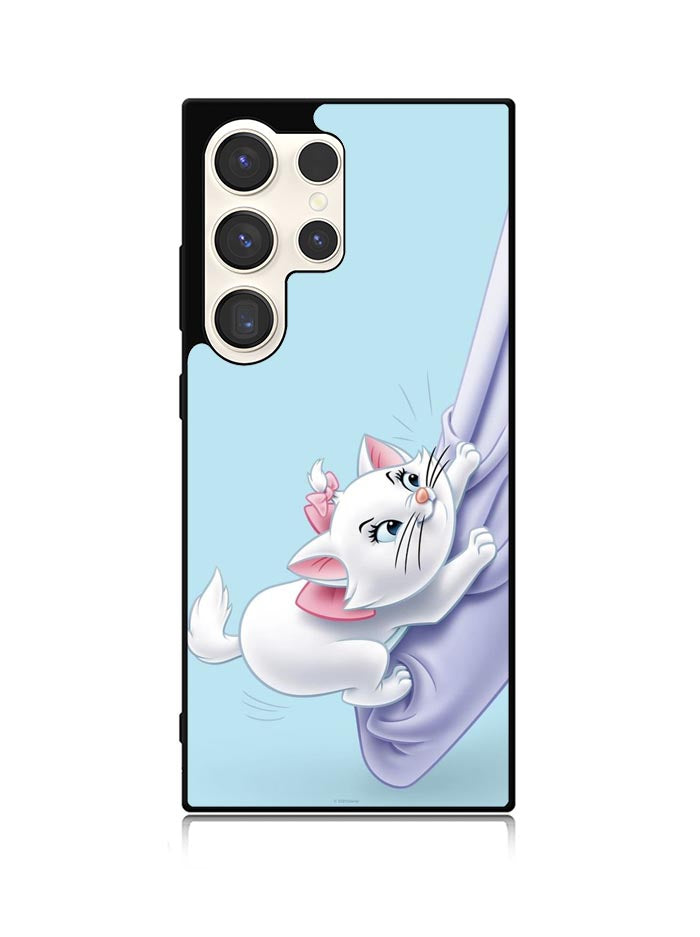 Blue Marie Cat Face Samsung Galaxy S25 Ultra 5G Case QC10656