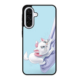 Blue Marie Cat Face Samsung Galaxy A56 5G Case RC10656