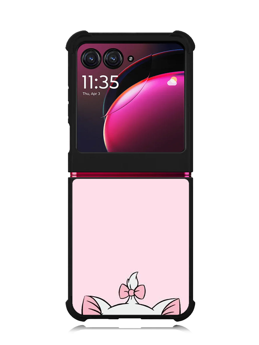 Pink Marie Cat Face Motorola Moto Razr Plus 2023 , Moto Razr+ 2023 Case OV10544