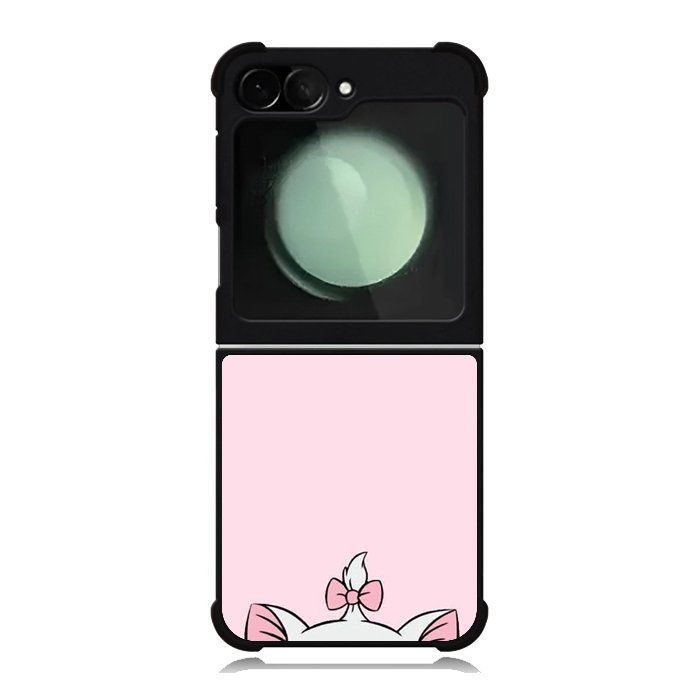 Pink Marie Cat Face Samsung Galaxy Z Flip 6 5G 2024 Case OV10544