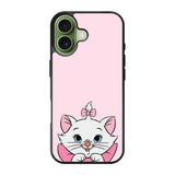 Pink Marie Cat Face iPhone 17 Case QC10544