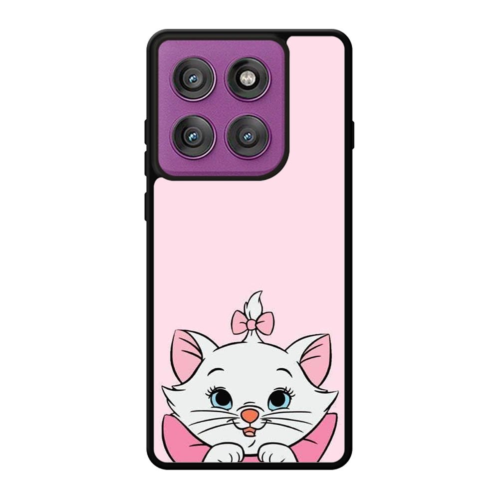 Pink Marie Cat Face Motorola Moto Edge 60 Pro Case QC10544