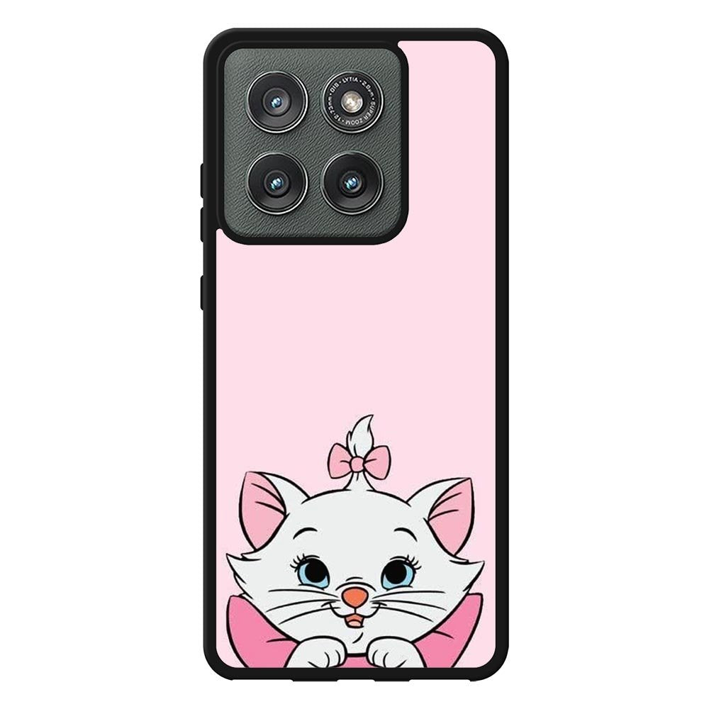 Pink Marie Cat Face Motorola Moto Edge 2025 Case QC10544
