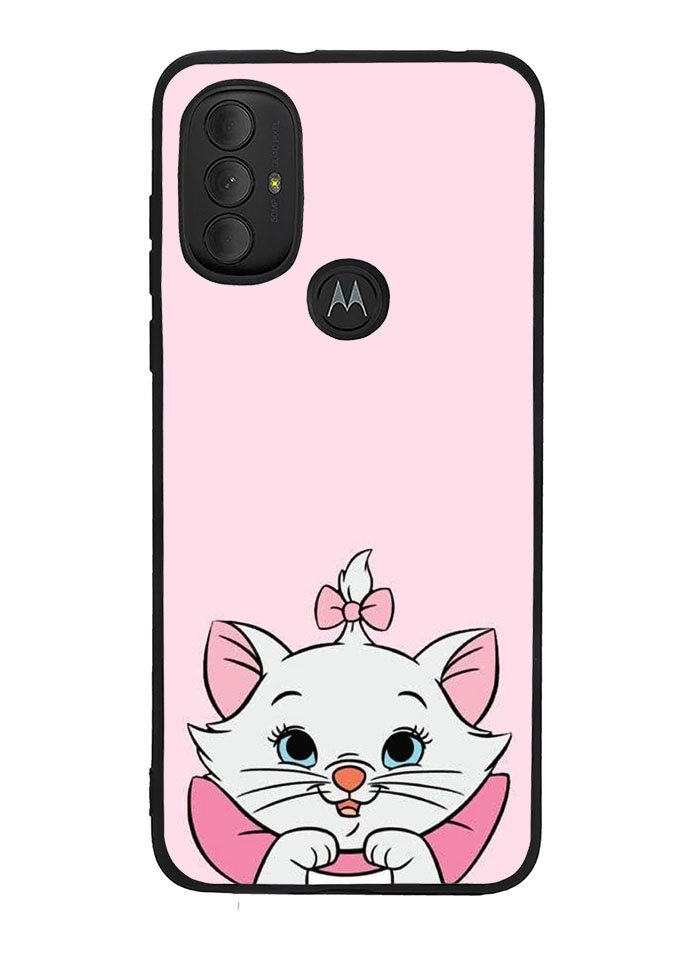 Pink Marie Cat Face Motorola Moto G Pure 2021 , Moto G Power 2022 Case OV10544