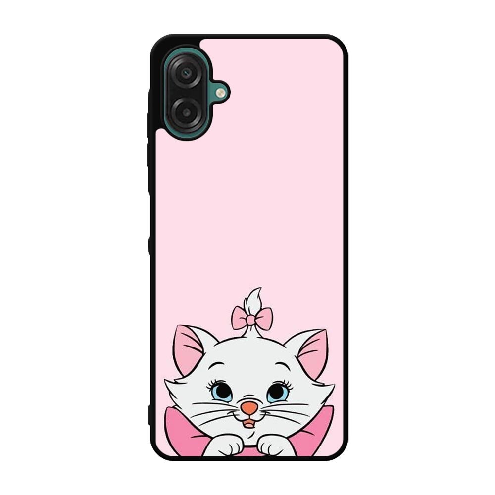 Pink Marie Cat Face Samsung Galaxy A07 Case QC10544