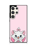 Pink Marie Cat Face Samsung Galaxy S23 Ultra 5G Case QC10544