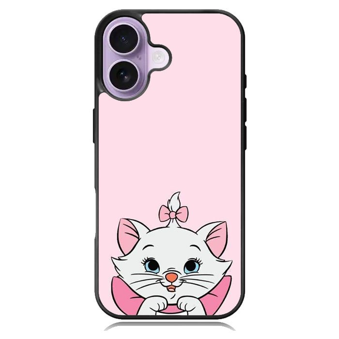 Pink Marie Cat Face iPhone 17 Case OV10544