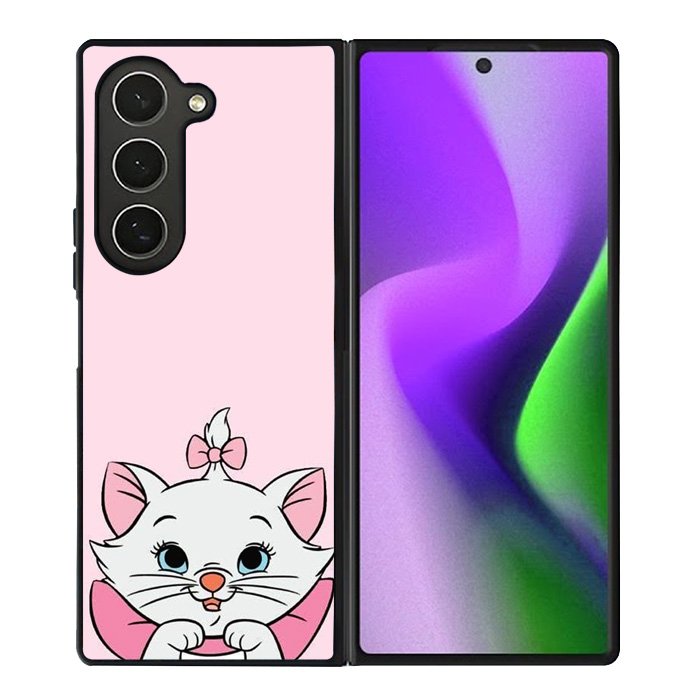 Pink Marie Cat Face Samsung Galaxy Z Fold 6 5G 2024 Case OV10544