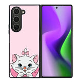 Pink Marie Cat Face Samsung Galaxy Z Fold 6 5G 2024 Case OV10544