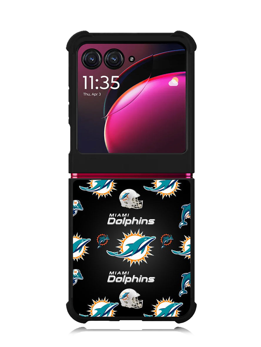 miami dolphins 2nd Motorola Moto Razr Plus 2023 , Moto Razr+ 2023 Case