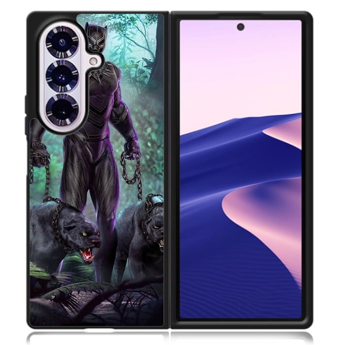 black panther W Samsung Galaxy Z Fold 7 Case OV7237