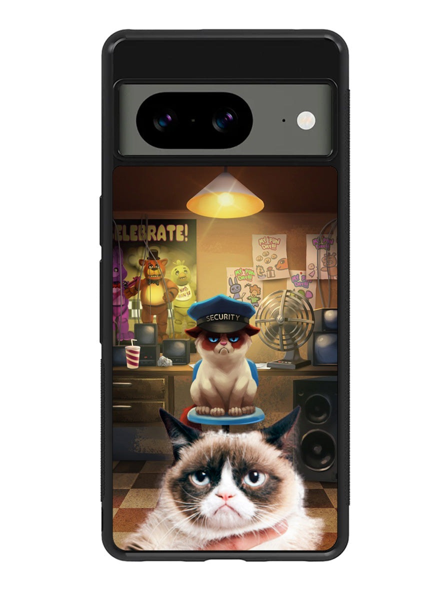 grumpy cat Five Nights at Freddy Google Pixel 8A Case QC1551