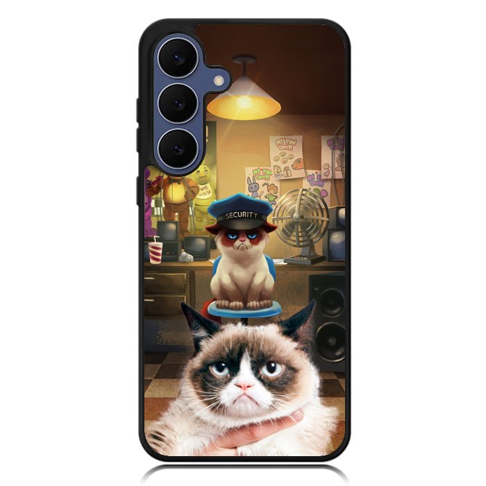 grumpy cat Five Nights at Freddy Samsung Galaxy S25 FE Case OV1551