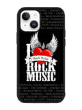 i love rock music iPhone 14 Plus Case QC1558