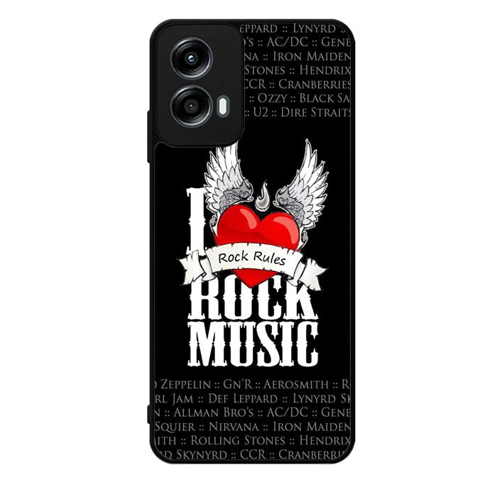 i love rock music Motorola Moto G Play 2024 Case OV1558