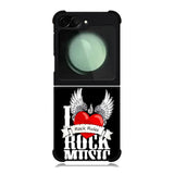 i love rock music Samsung Galaxy Z Flip 6 5G 2024 Case OV1558