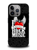 i love rock music iPhone 16 Pro Max Case QC1558