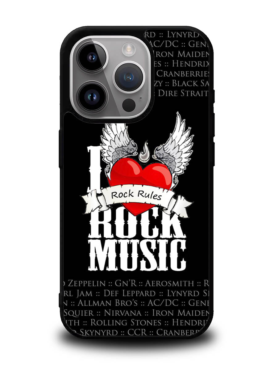 i love rock music iPhone 14 Pro Max Case QC1558