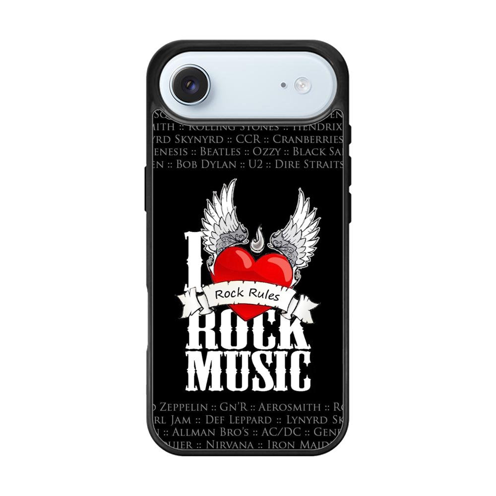 i love rock music iPhone Air Case QC1558