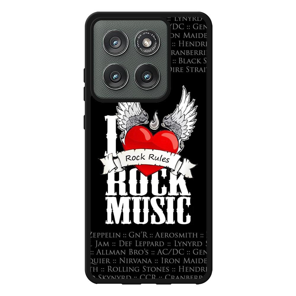 i love rock music Motorola Moto Edge 2025 Case QC1558